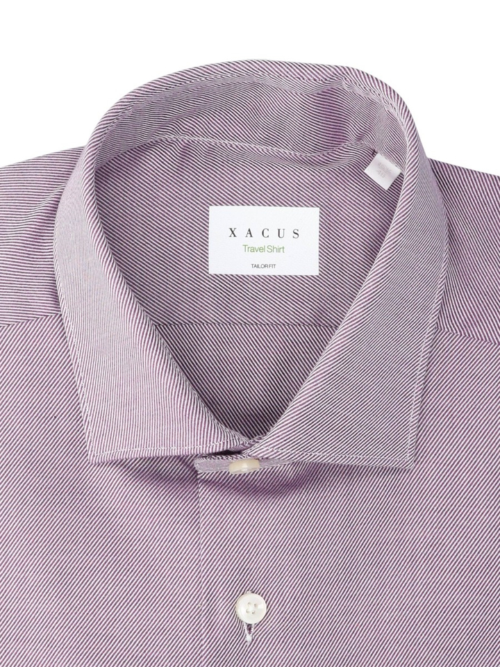 Bordeaux hemd ( regular fit) met lange mouwen Xacus
