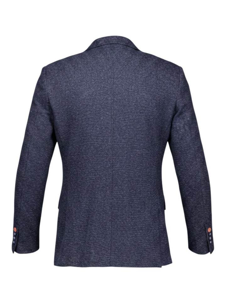 Blauwe blazer in jeans look A Fish Named Fred