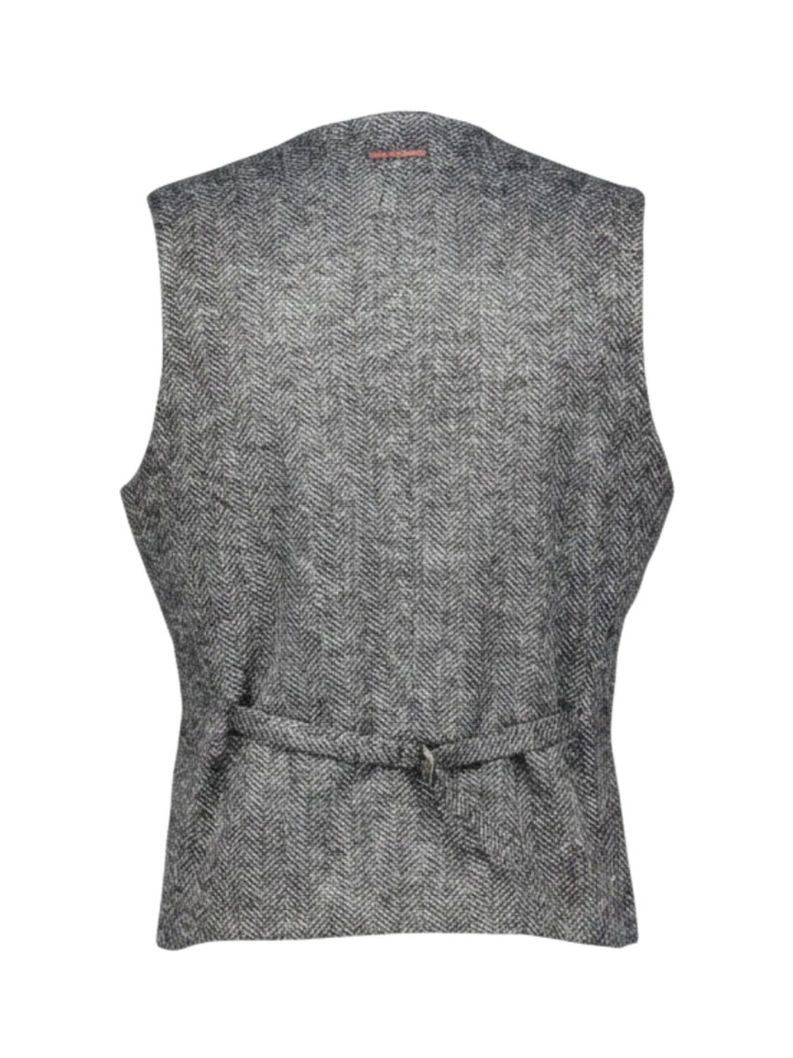 Blauwe herringbone ondervest A Fish Named Fred