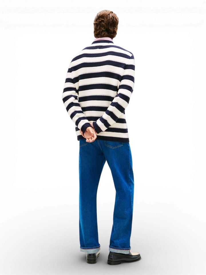 Blauwe gestreepte trui Tommy Hilfiger