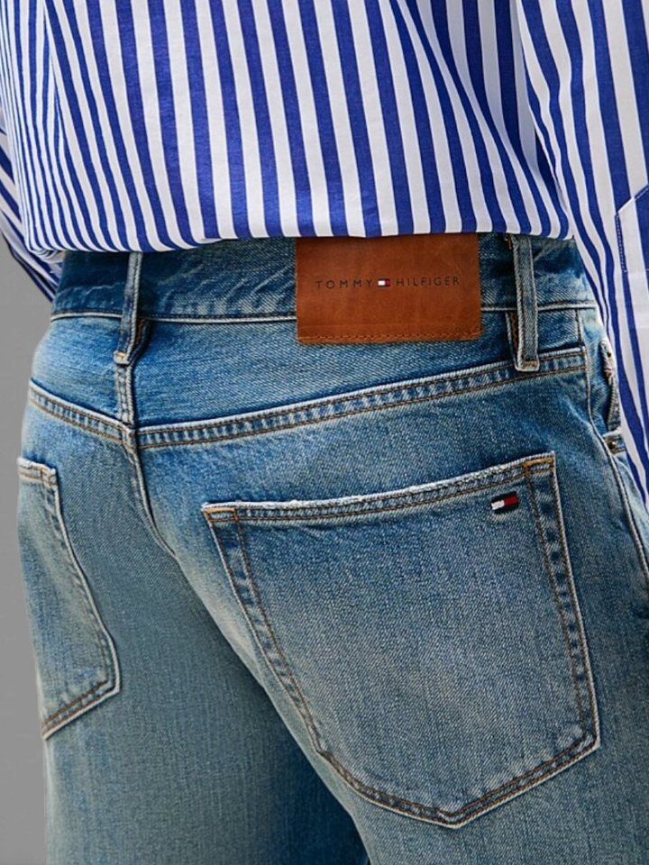 Blauwe straight jeans Tommy 