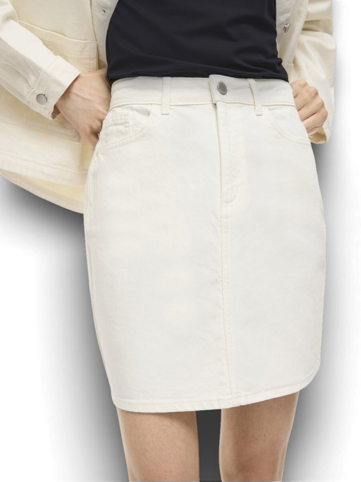 Witte jeansrok Vila