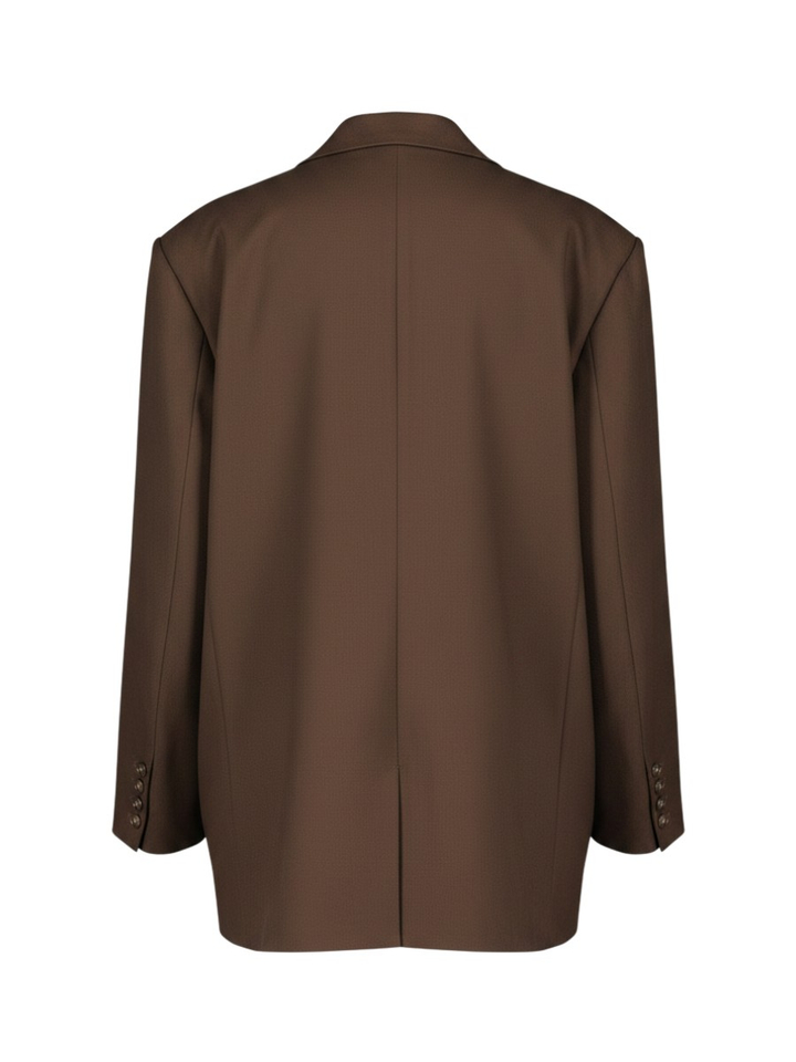 Bruine oversized blazer Paula Gestuz