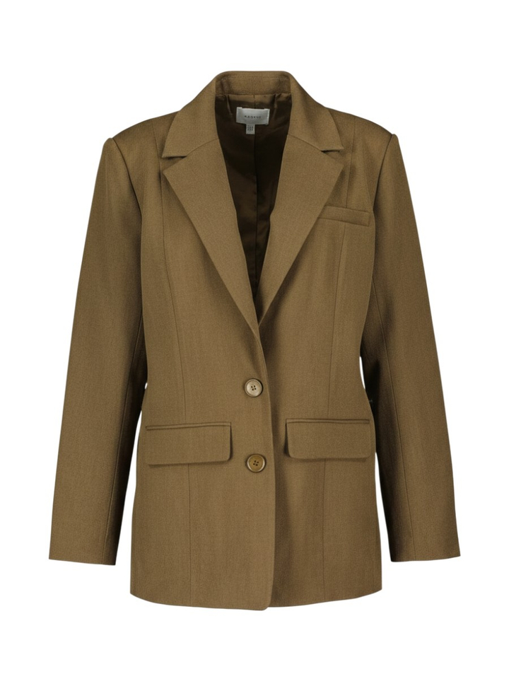 Kaki groene oversized blazer Stacey Gestuz