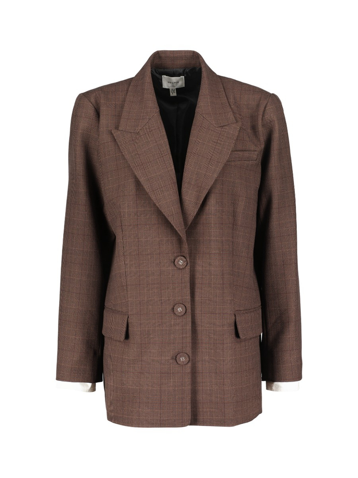 Bruine geruite blazer Lavana Gestuz 