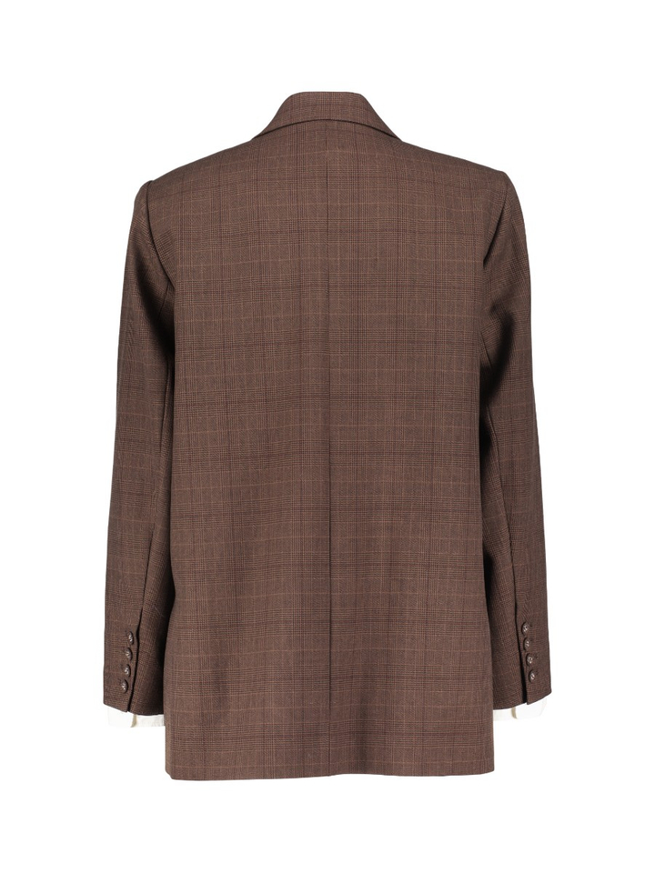 Bruine geruite blazer Lavana Gestuz 
