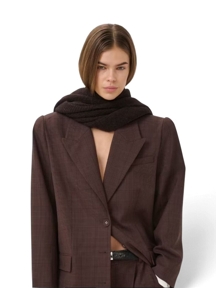 Bruine geruite blazer Lavana Gestuz 