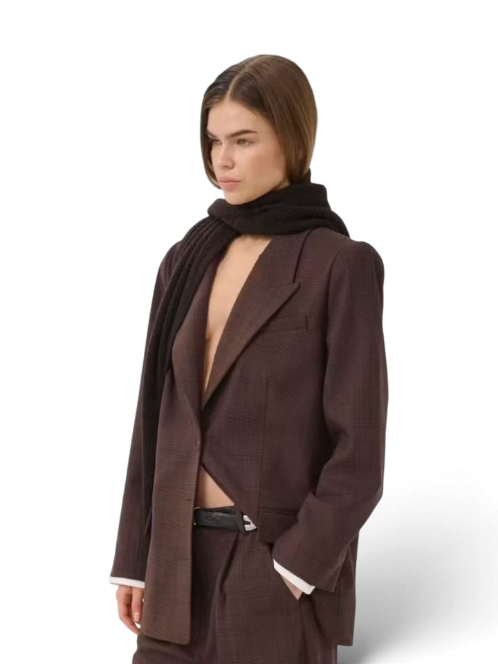 Bruine geruite blazer Lavana Gestuz 