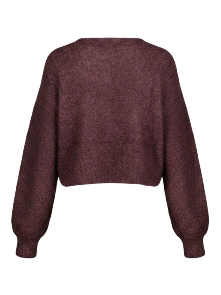 Bordeaux wollen cardigan Debbie Gestuz