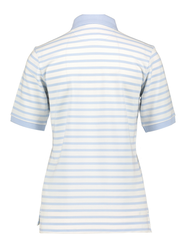 Polo met lichtblauwe strepen Brax