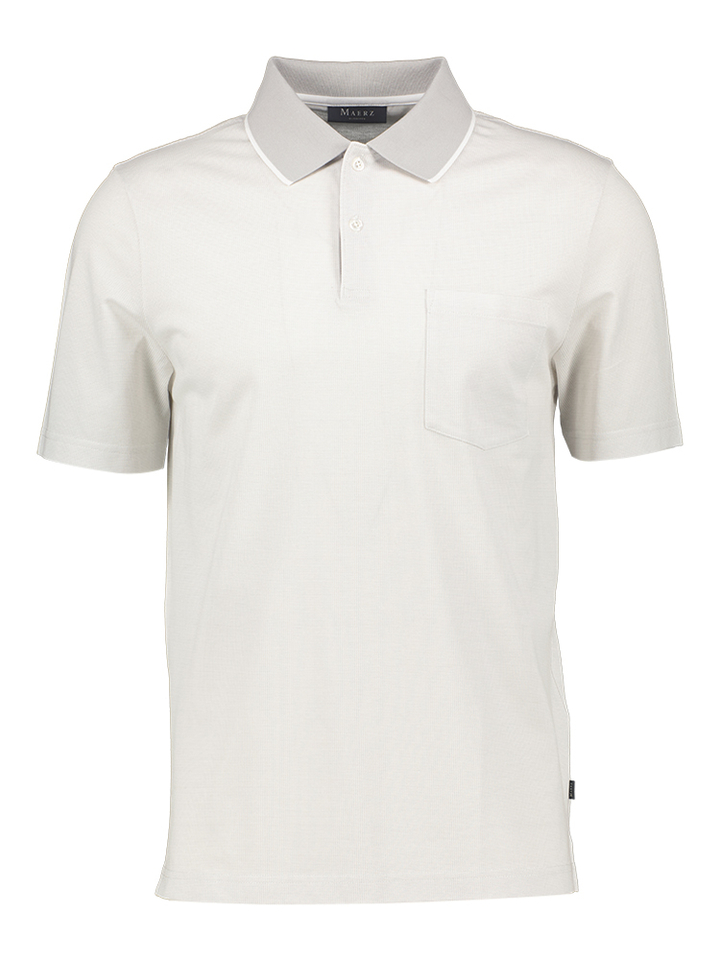Lichtgrijze polo Maerz