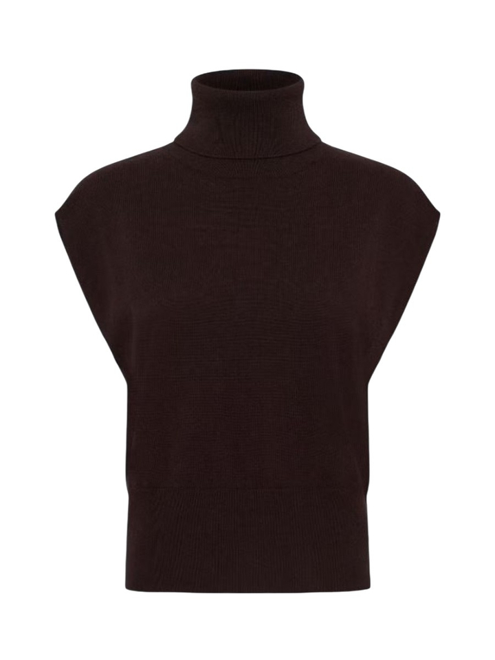 Donkerbruine cardigan Manzi Gestuz