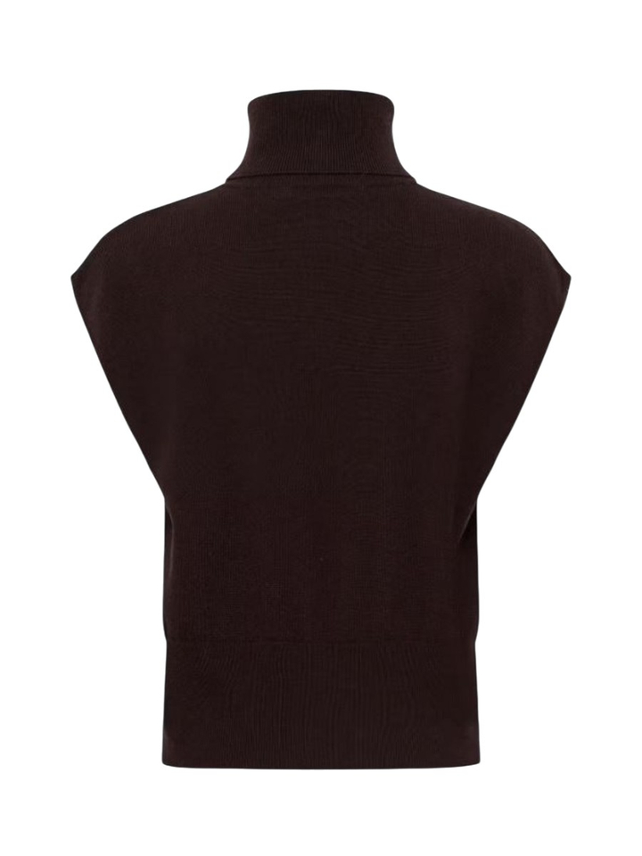 Donkerbruine cardigan Manzi Gestuz