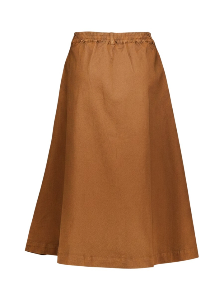 Bruine halflange rok Pen Twill Rue De Tokyo