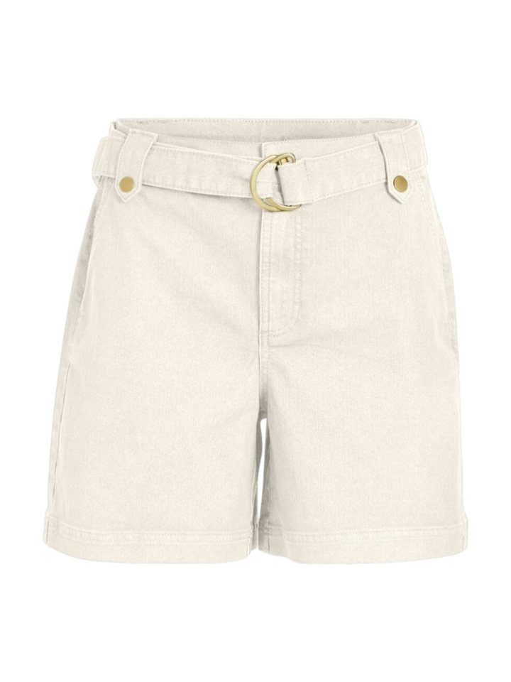 Beige short met riem Vila