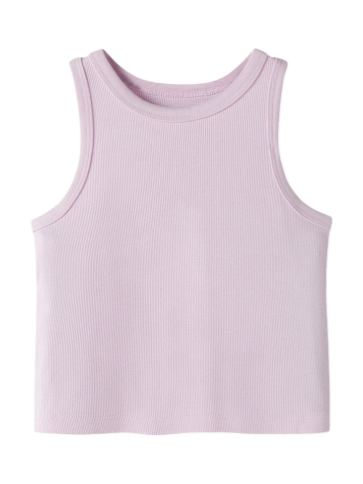 Roze top in ribbel Name It 