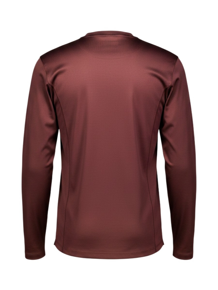 Bordeaux katoenen t-shirt met lange mouwen Fakts