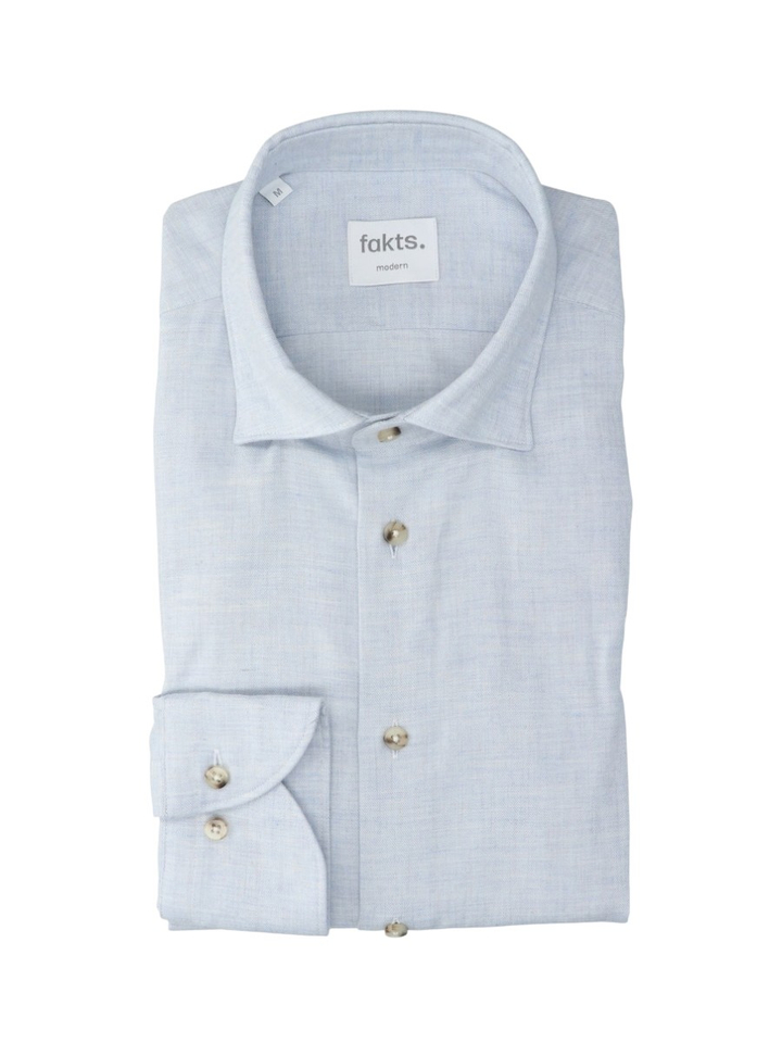 Lichtblauw hemd Modern Fit Fakts