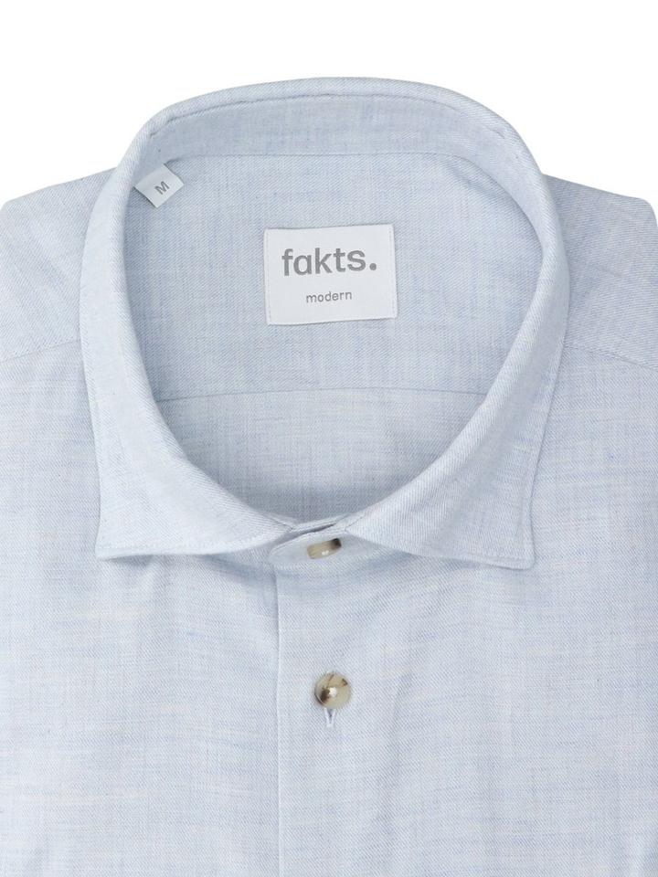 Lichtblauw hemd Modern Fit Fakts
