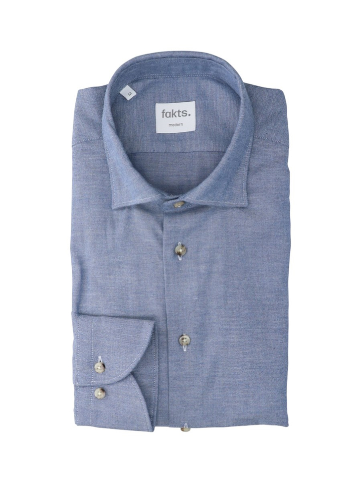 Blauw hemd Modern Fit Fakts