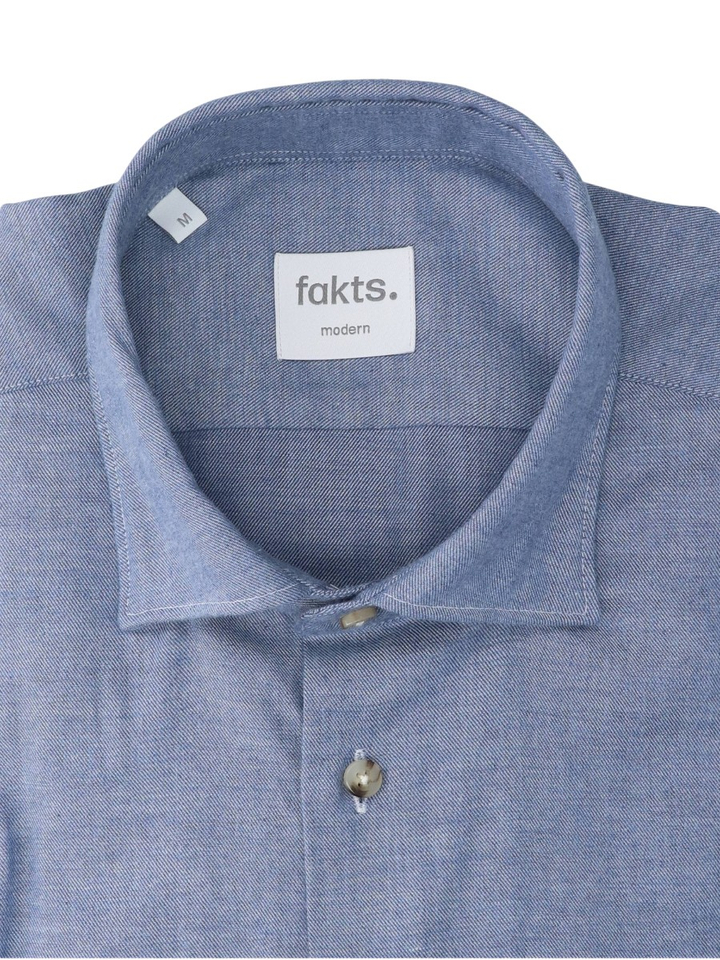 Blauw hemd Modern Fit Fakts