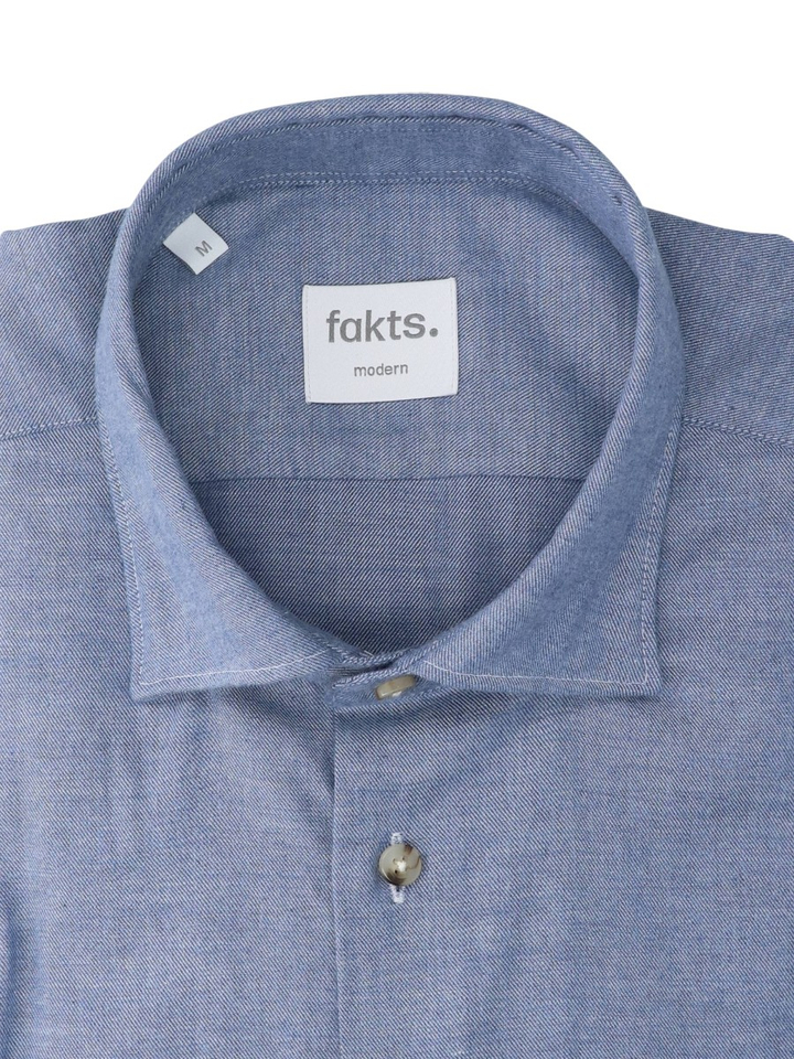 Blauw hemd Modern Fit Fakts