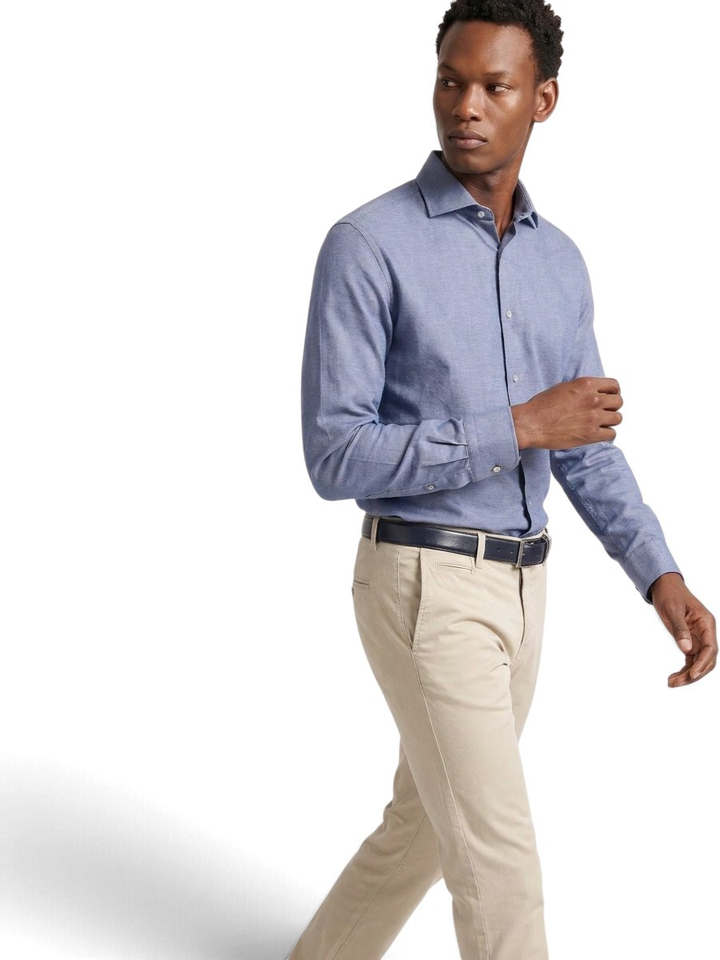 Blauw hemd Modern Fit Fakts