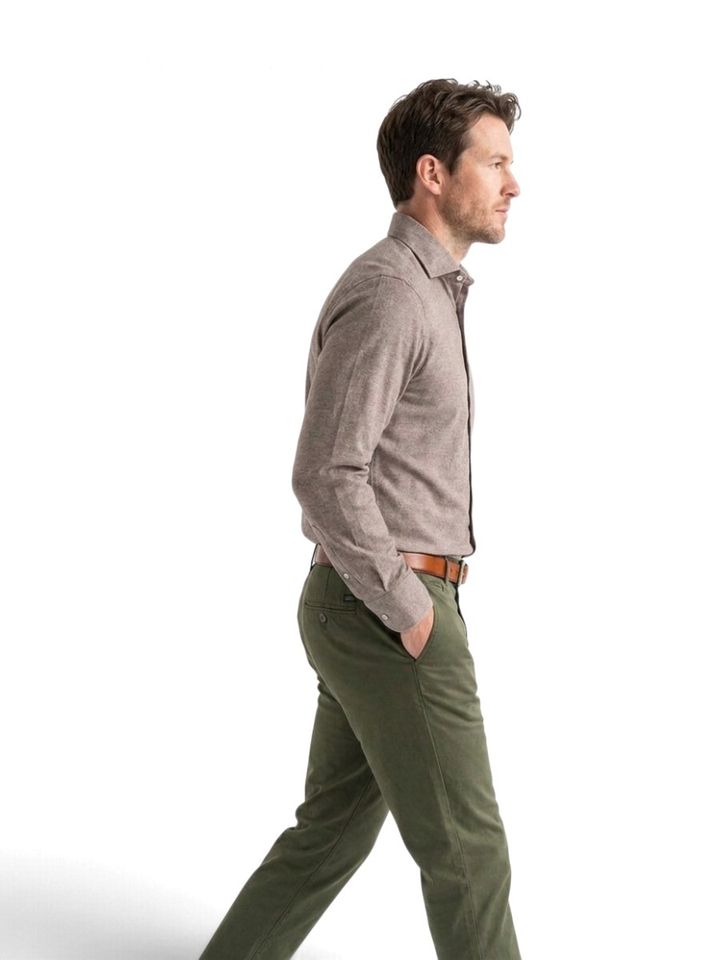 Bruin hemd Modern Fit Fakts