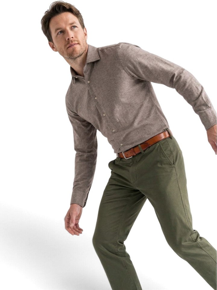 Bruin hemd Modern Fit Fakts