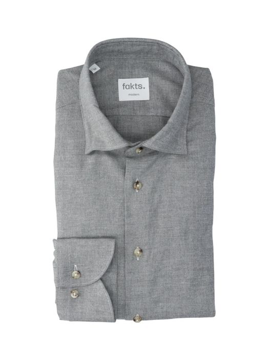 Grijs hemd Modern Fit Fakts
