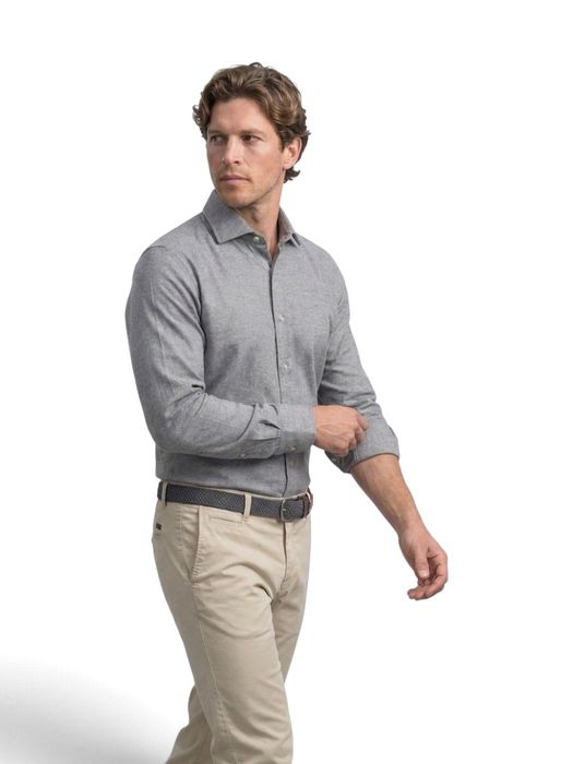Grijs hemd Modern Fit Fakts