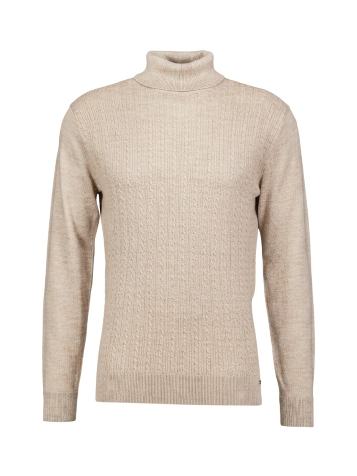 Beige trui met rolkraag Gentiluomo