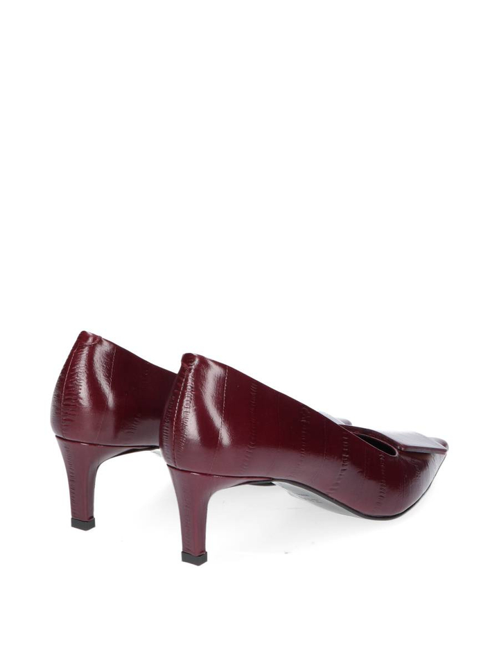 Bordeaux glanzende pump Zinda