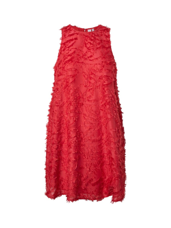 Rode jurk met franjes Yasparia Y.A.S