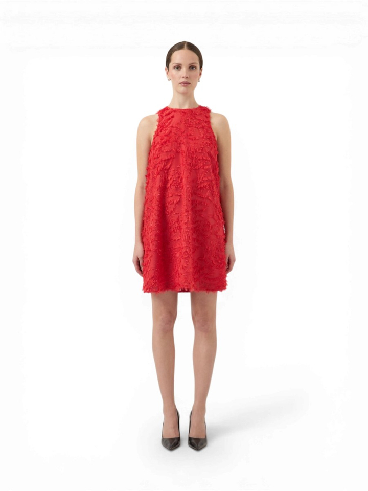 Rode jurk met franjes Yasparia Y.A.S