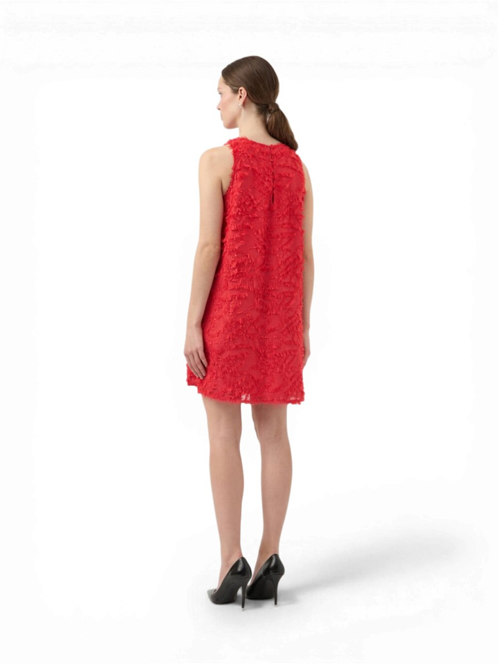 Rode jurk met franjes Yasparia Y.A.S