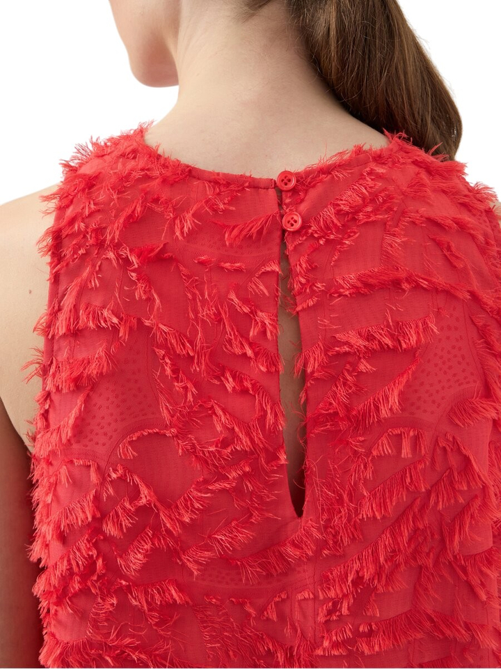 Rode jurk met franjes Yasparia Y.A.S