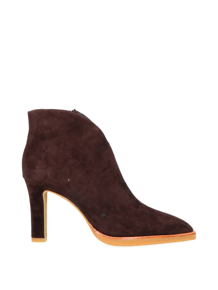 Chocolade korte boots in suede Lola Cruz