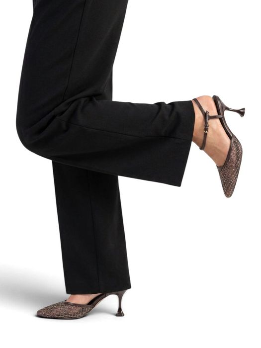 Bruine slingback pump met glitterdetail Lola Cruz