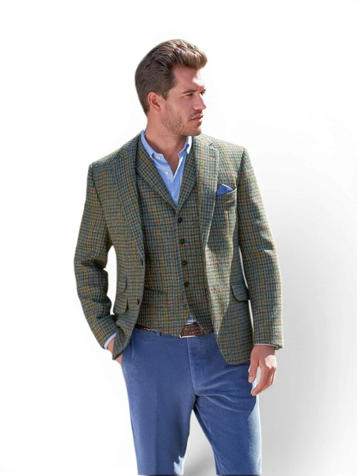 Groene blazer met motief London Wellington Of Bilmore