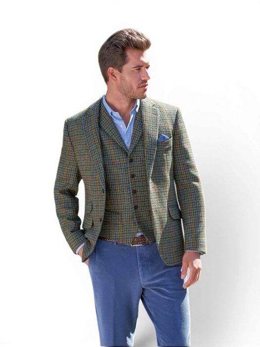 Groene blazer met motief London Wellington Of Bilmore