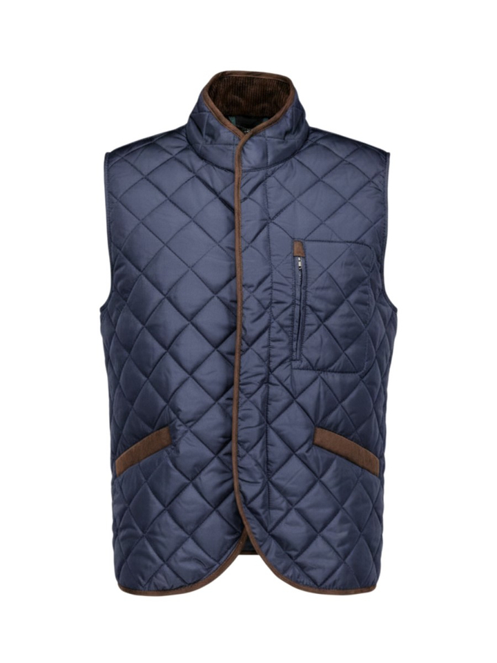 Donkerblauwe bodywarmer Wellington