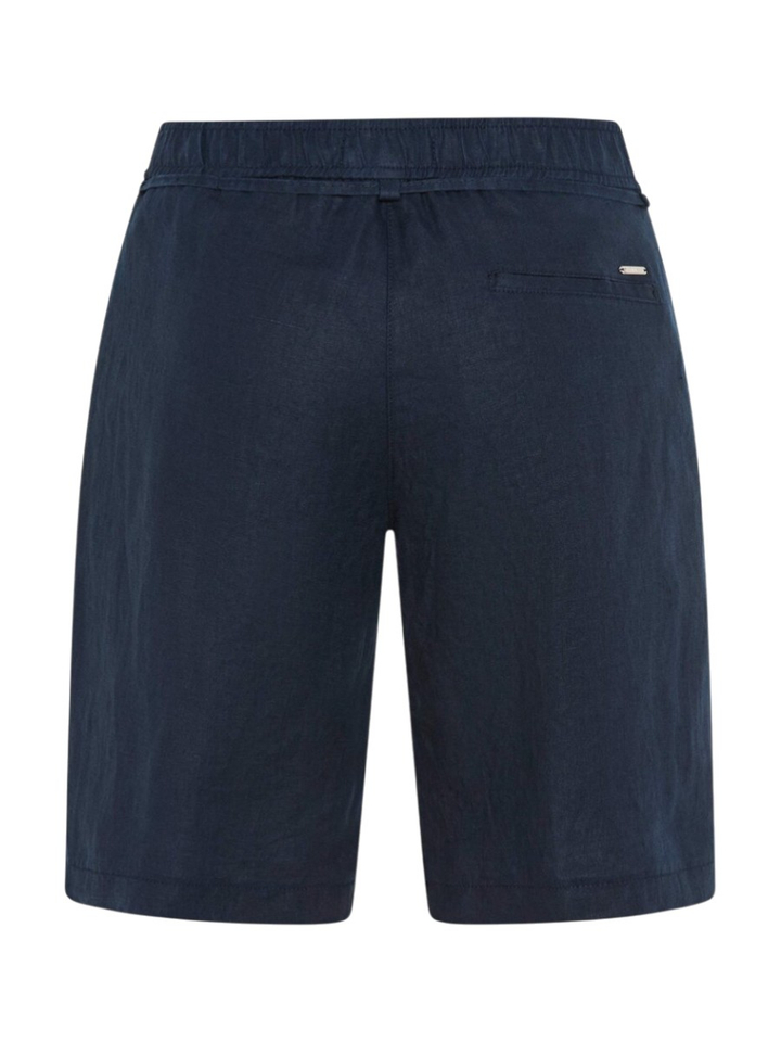 Donkerblauwe linnen short Berax 