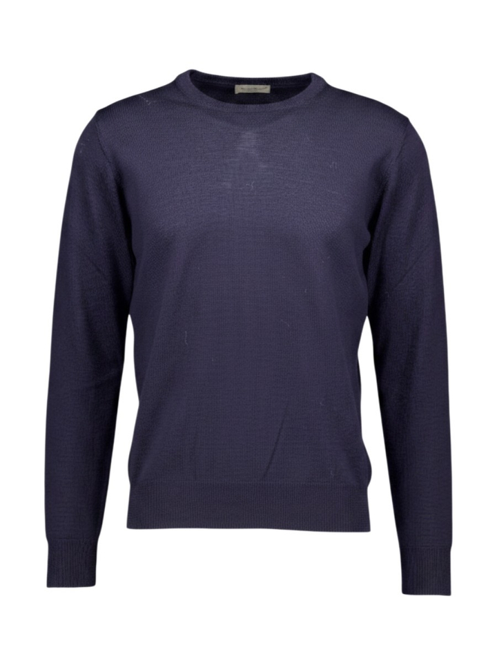 Blauwe trui in merino wol Altobello