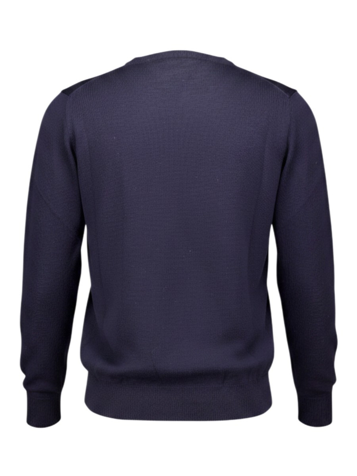 Blauwe trui in merino wol Altobello