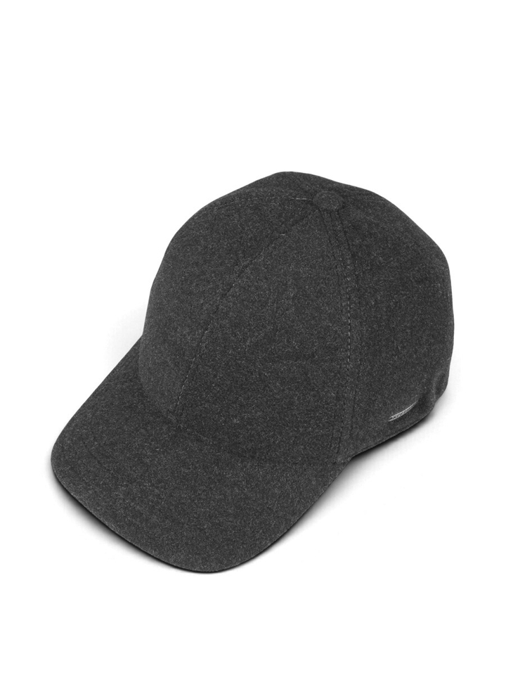 Donkergrijze wollen pet met oorlappen Stetson