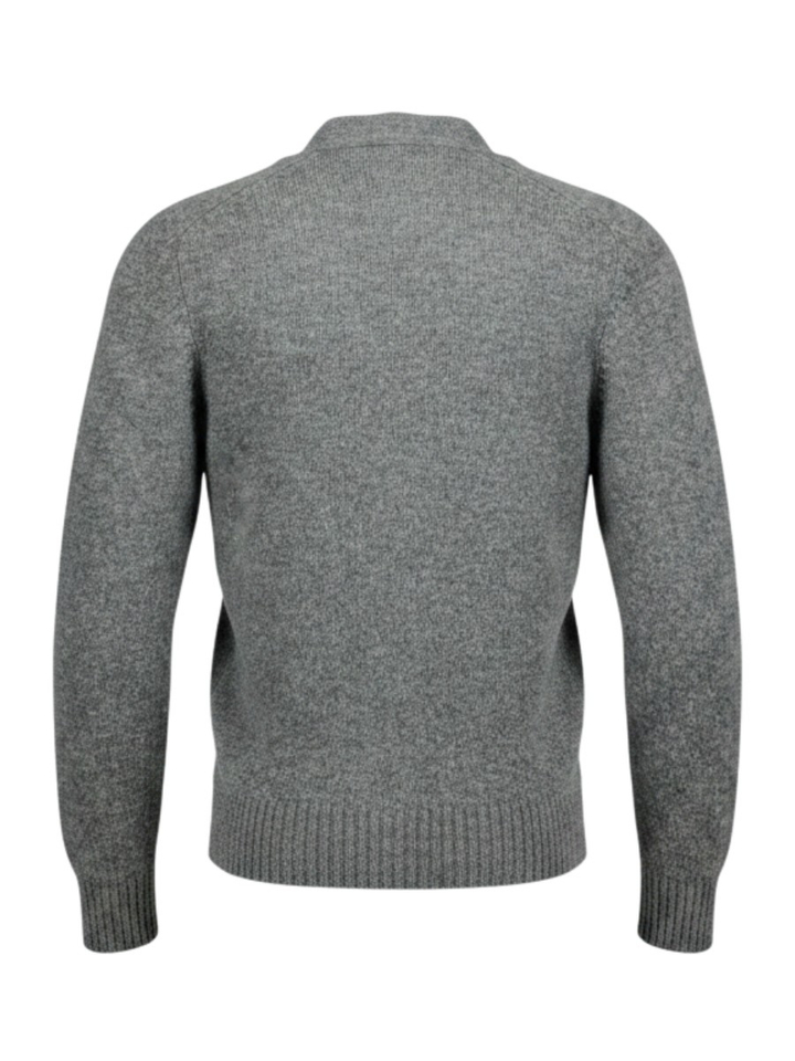 Groene wollen cardigan met knopen Gran Sasso