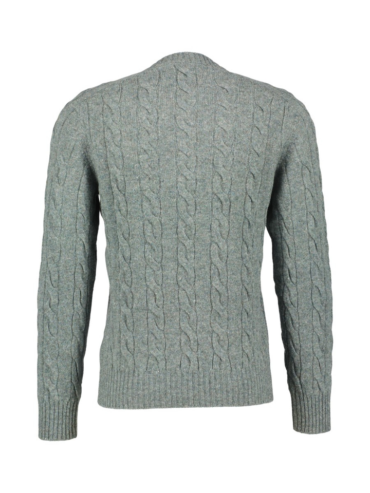 Groene trui met ronde hals Gran Sasso