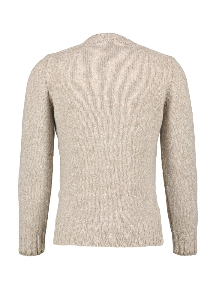 Beige trui met ronde hals Gran Sasso