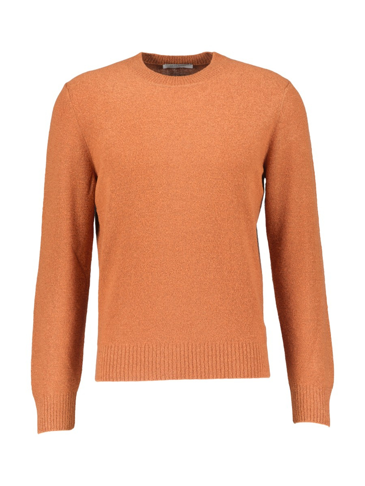 Oranje trui met ronde hals Gran Sasso
